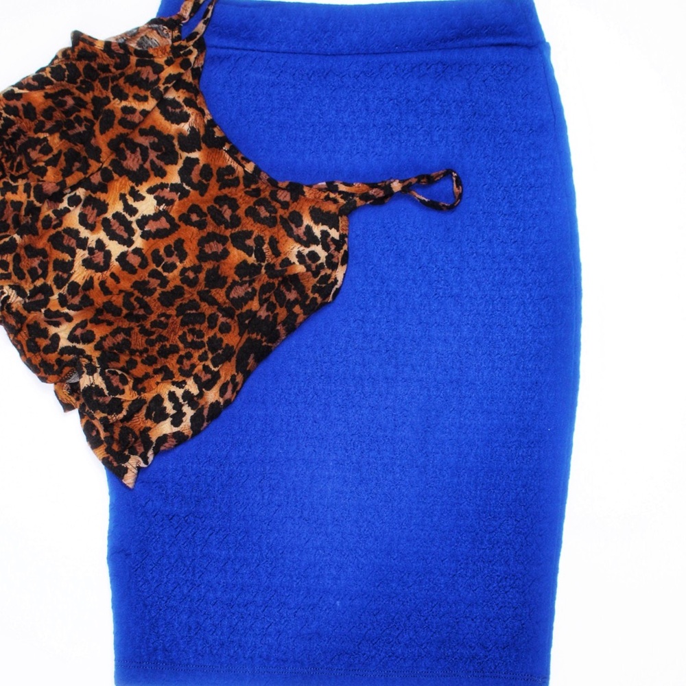Royal Blue Pencil Skirt
